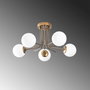 Opviq Daisy - 146-AV2 Lámpara de araña Dorado y Blanco